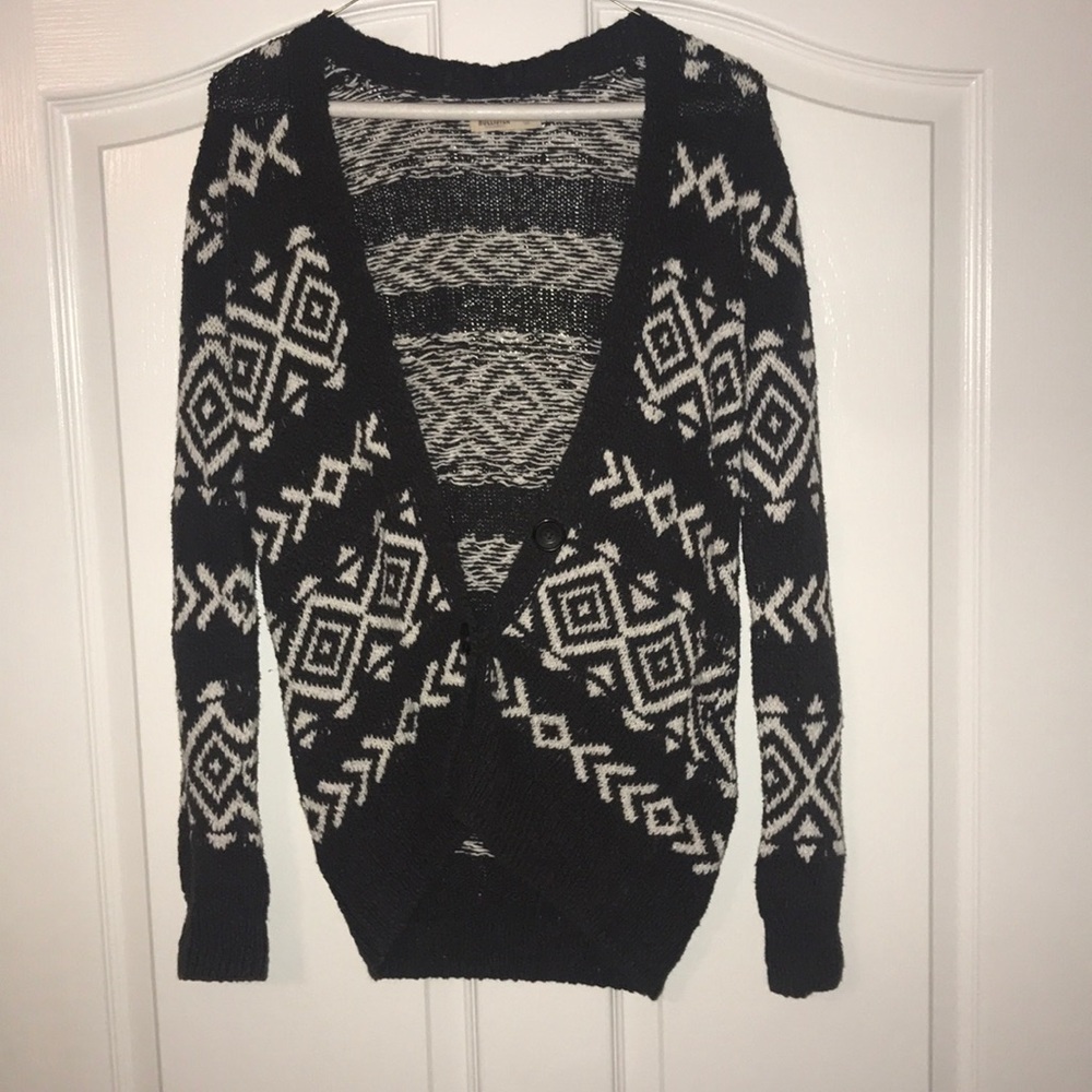 XS patterned cardigan with buttons